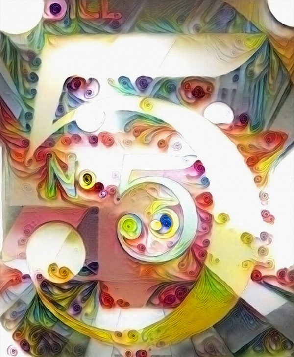Number 5 Print