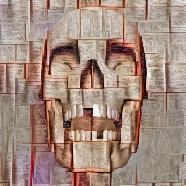 Paper Skull Print