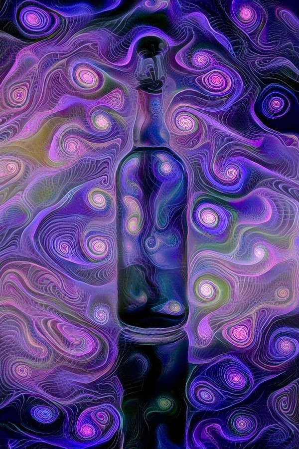 Purple Bottle Print