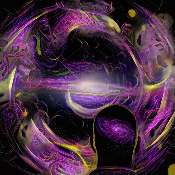 Purple Space Print