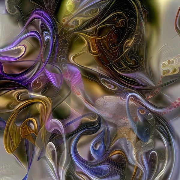Swirling Abstract Print