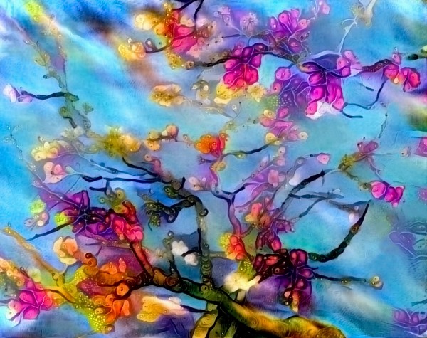 Trees in Bloom Print