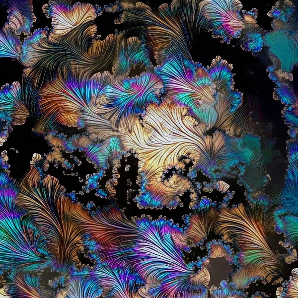 Twisting Vivid Abstract Print
