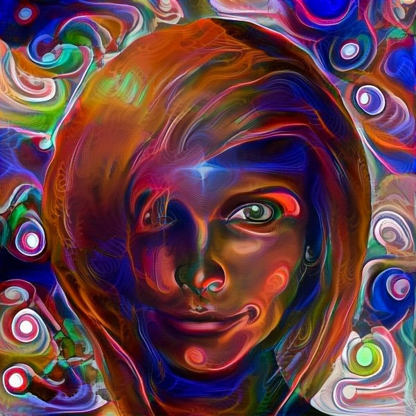 Womans Face Print