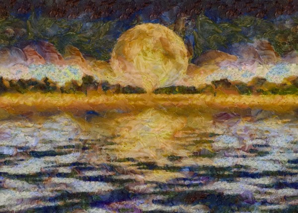 Yellow Moon Print