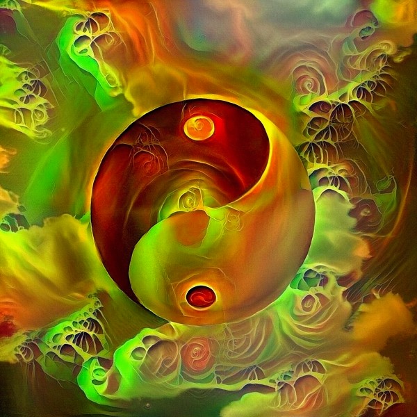 Ying   Yang. Balance Print
