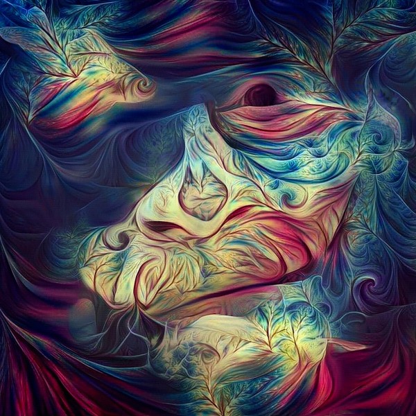 Abstract Man Face Print