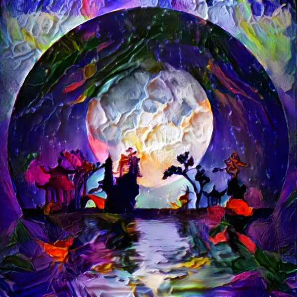 Asia Moon Print