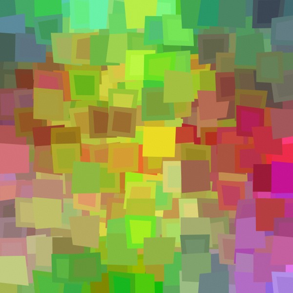 Vivid Squares Print