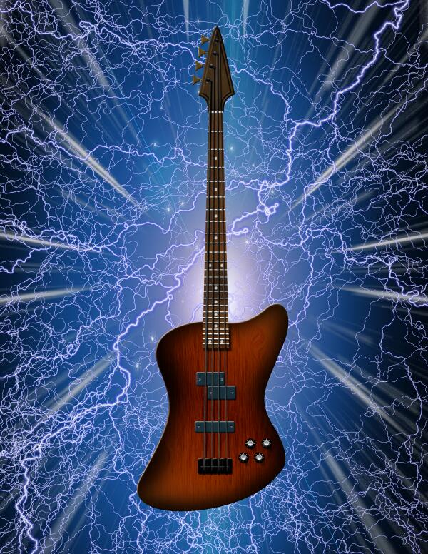 Electric Bass Guitar by Bruce Rolff