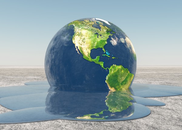 Melting Earth Print