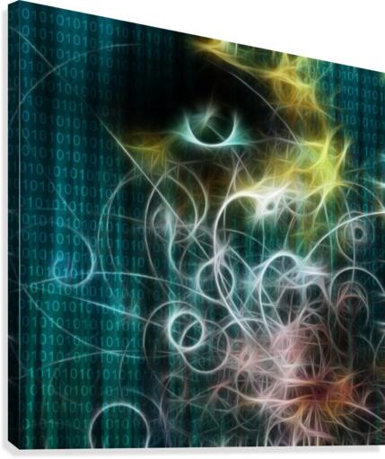 Machine face Canvas Print