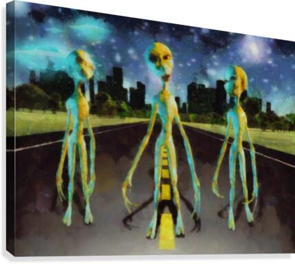 Aliens Canvas Print
