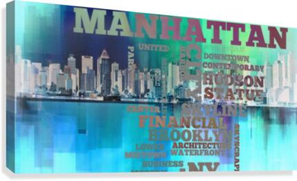Manhattan harbor Canvas Print