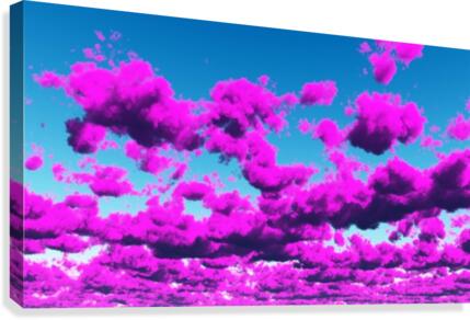 Vivid Purple Cloudscape Canvas Print