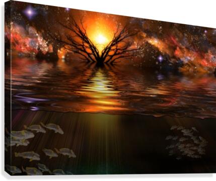Water Planet Canvas Print