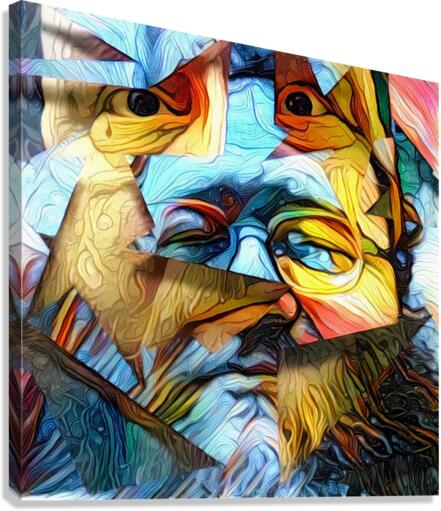 Mens Faces Canvas Print