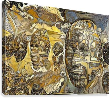 Surreal Faces Canvas Print