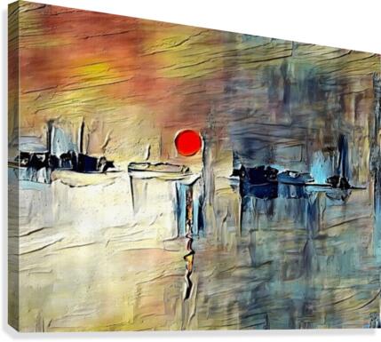 Red Sunset Canvas Print