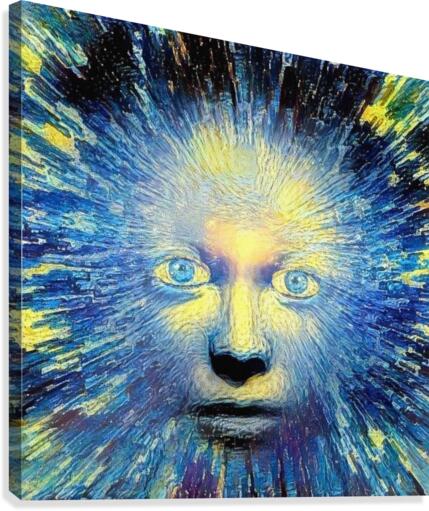 Gods Face Canvas Print