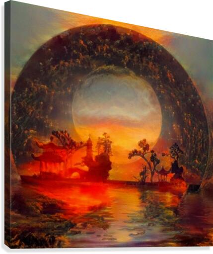 Oriental Landscape Canvas Print
