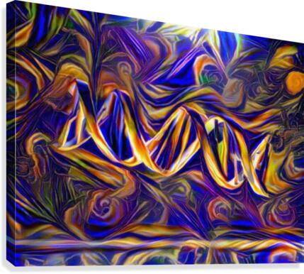Abstract DNA Canvas Print
