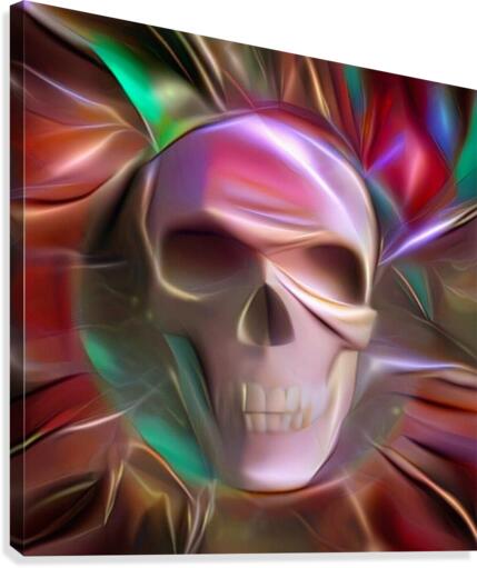 Glowing Skull Canvas Print
