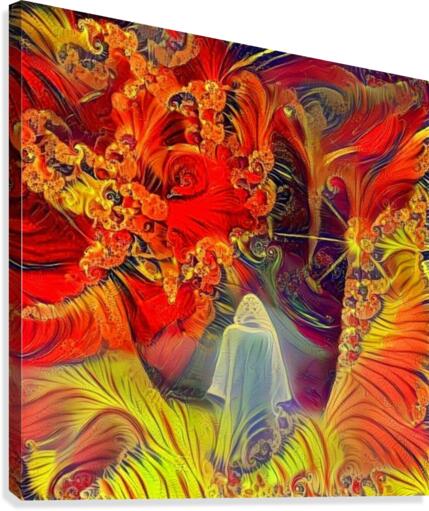 White Monk Canvas Print