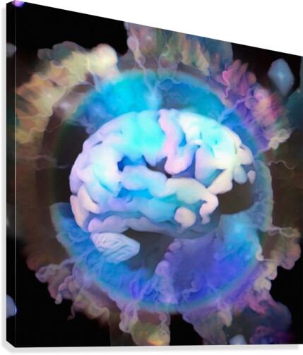 Brain Cloud Canvas Print