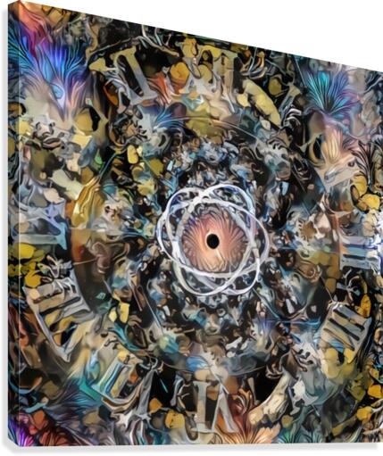 Atom Time Canvas Print