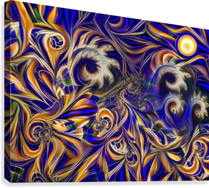 Abstract Waves Canvas Print