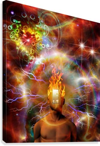 Burning Mind Canvas Print