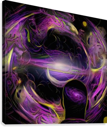 Purple Space Canvas Print