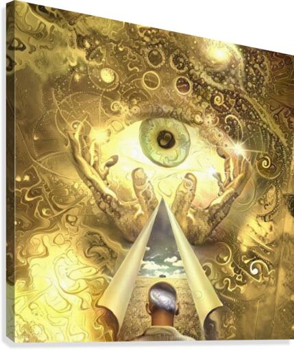 Man Has Vision Canvas Print