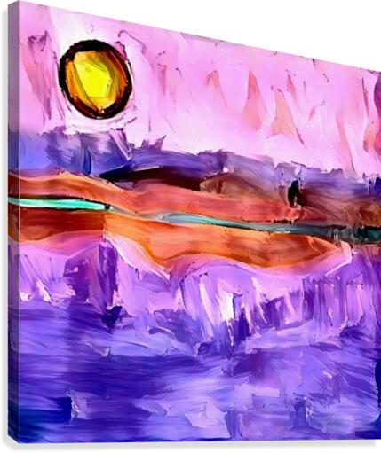 Abstract  Sunset Canvas Print