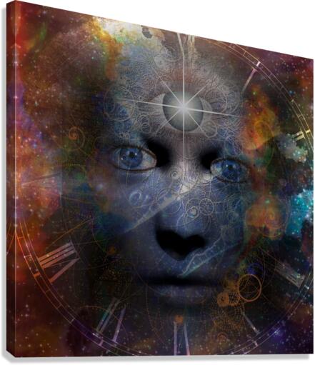 Face with Third Eye Canvas Print