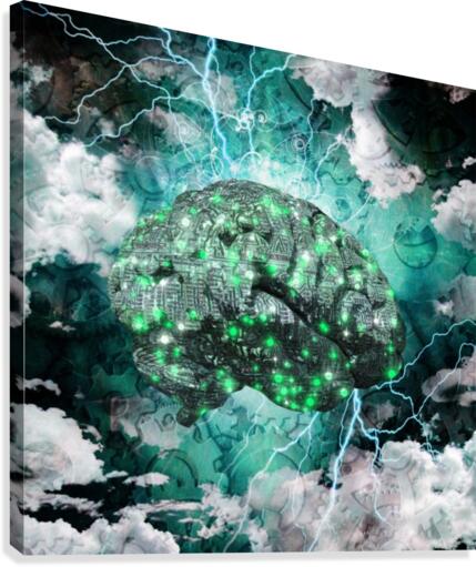 Machine Brain Canvas Print