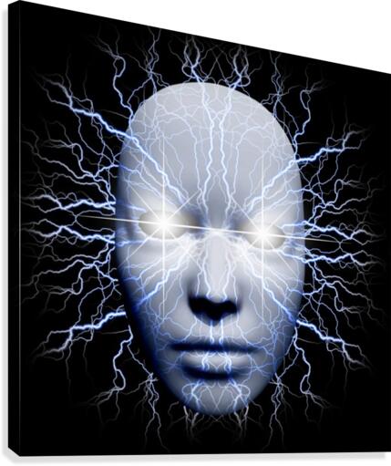Lightning Mask Canvas Print