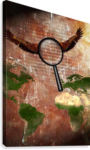 Digital World Canvas Print