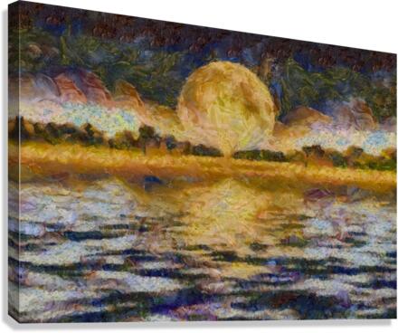 Yellow Moon Canvas Print