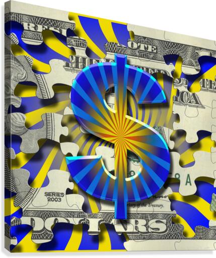 All Mighty Dollar Canvas Print
