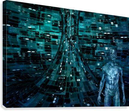 Cyborg Man Canvas Print