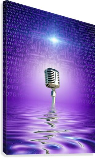 Classic Microphone Canvas Print