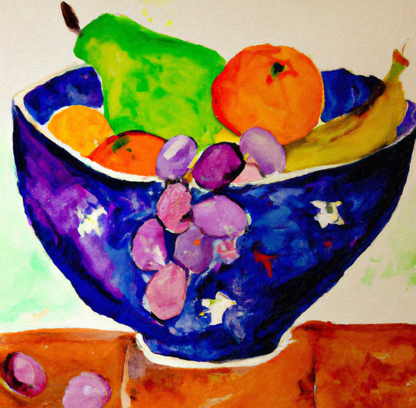 An Abstract Bowl of Abstract Fruit by aiddia