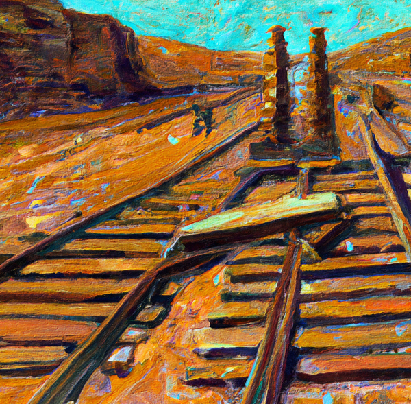 Railroad Construction Print
