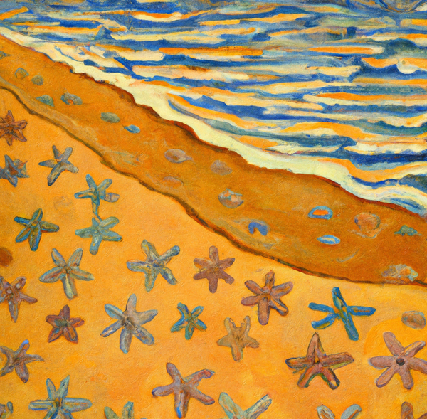 Starfish Beach Print
