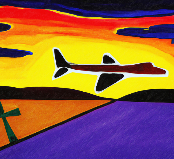 Sunset Takeoff Print