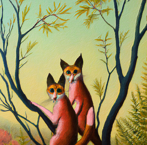 Two Foxes II Print