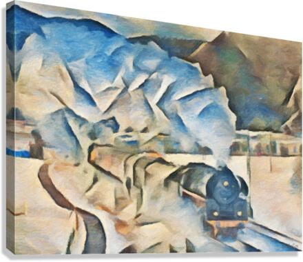 Winterland Express Canvas Print