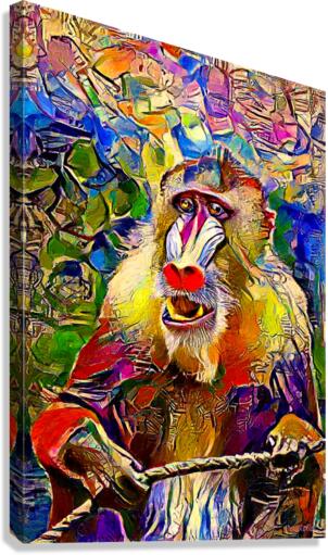 Electric Monkey Canvas Print
